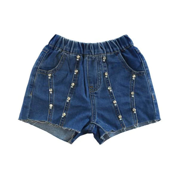 Denim Rhinestone Shorts