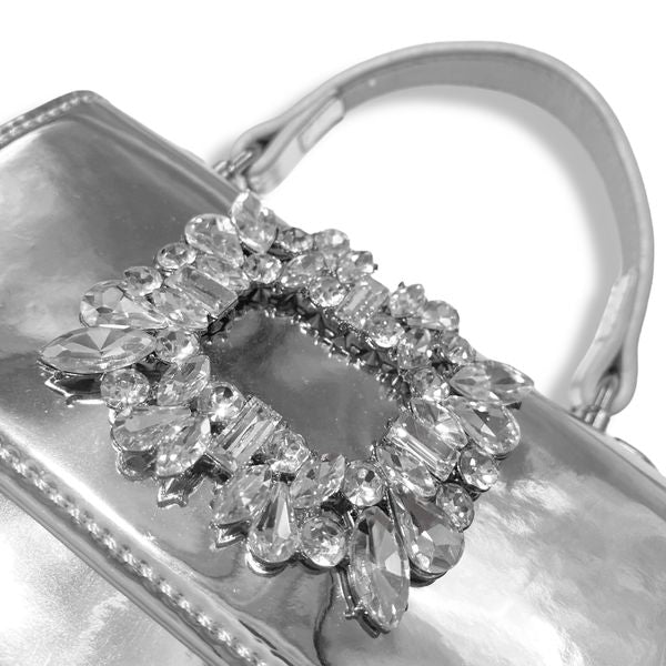 Rhinestone Decor Patent Purse