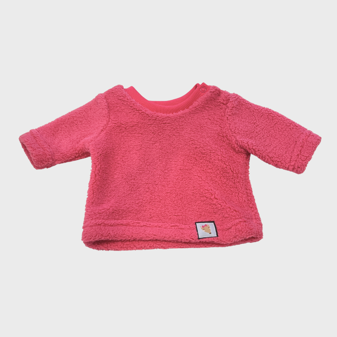 baby girl fall outfit, sherpa baby set, fox print leggings, woodland baby clothes, fuchsia baby pullover, cozy toddler outfit, two-piece baby clothes, boutique baby girl outfit, warm baby outfit set, soft baby sherpa top