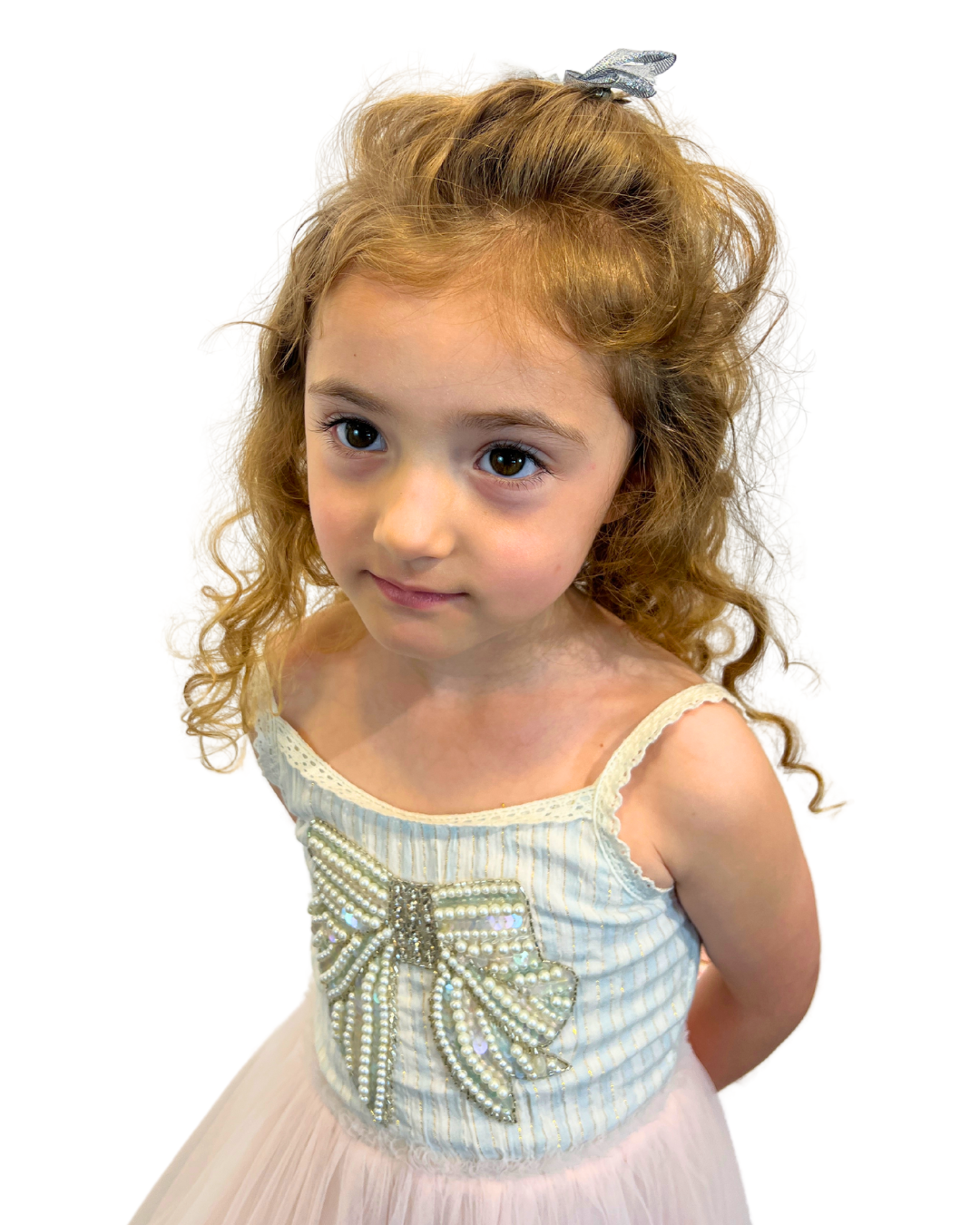 Multi Pink & Blue Bow Dress