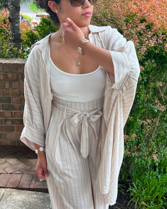 Oatmeal Oversized Malange Shirt