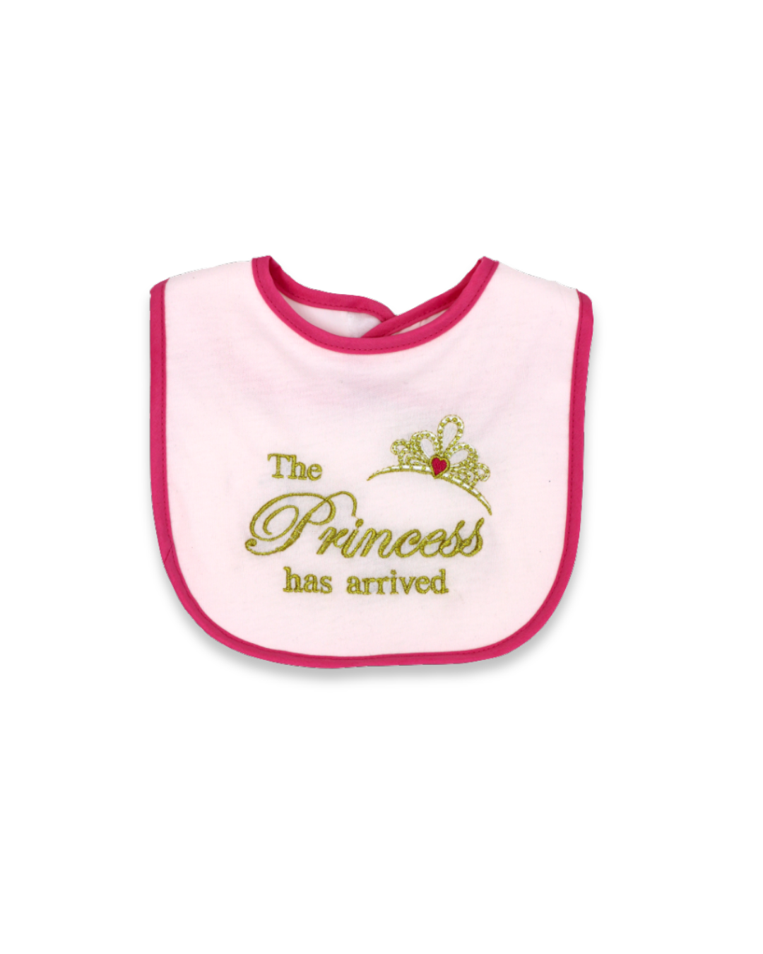 4pc Interlock Princess Bib, Expressions Boutique, Women and childrens boutique, Woodbury, baby girl bib set, princess bibs for girls, boutique baby accessories, baby shower gift girl, embroidered baby bibs, cotton interlock bib set, stylish baby bib pack, infant girl feeding bibs, novelty baby bib set