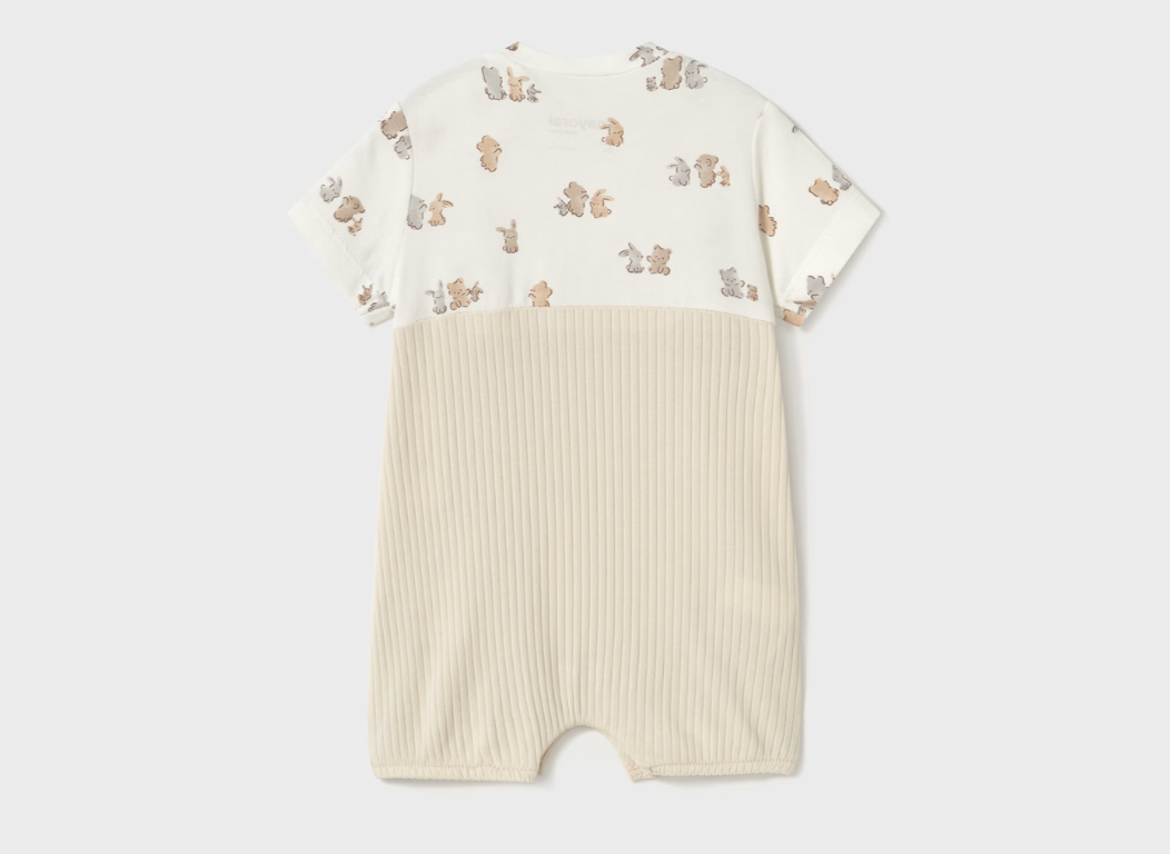 Beige w Bear/Bunny Romper