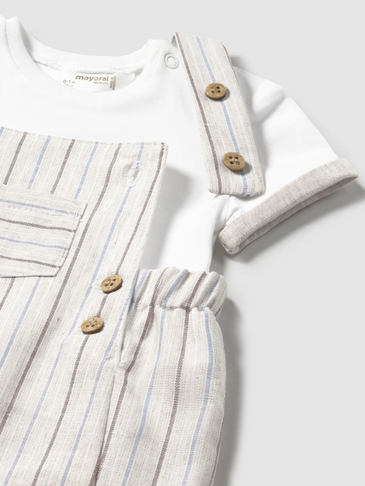 Multicolor Stripe Overall