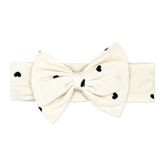 baby girl 3 piece outfit set, toddler heart print clothing set, boutique baby girl clothes, baby girl cream peplum top set, newborn bow headband outfit, infant girl leggings set, baby girl special occasion outfit, toddler scattered hearts set, boutique baby shower gift girl, baby girl photo-ready outfit