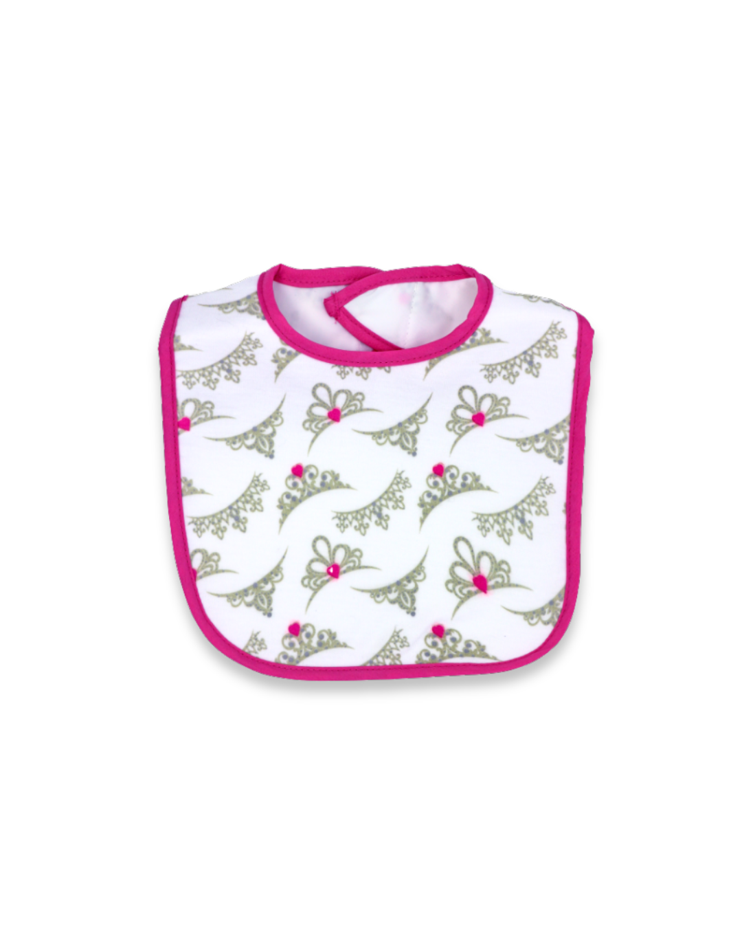 4pc Interlock Princess Bib, Expressions Boutique, Women and childrens boutique, Woodbury, baby girl bib set, princess bibs for girls, boutique baby accessories, baby shower gift girl, embroidered baby bibs, cotton interlock bib set, stylish baby bib pack, infant girl feeding bibs, novelty baby bib set