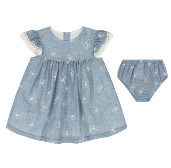 Blue Embroidered Dress 18M Blue Embroidered Dress 18M