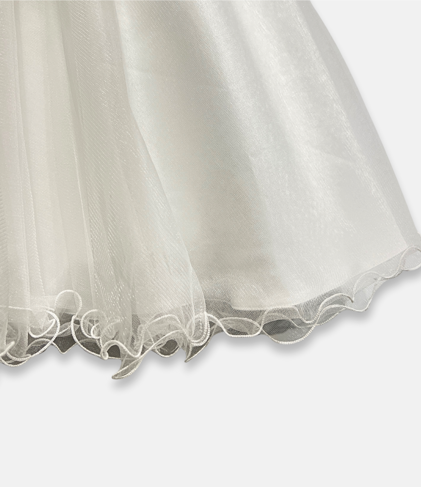 white 3D flower dress, white floral appliqué dress, boutique girls special occasion dress, 3D flower girl dress, white communion dress, couture kids fashion, tulle flower girl gown, white lace flower dress, Expressions Boutique NY, elegant girls event dress