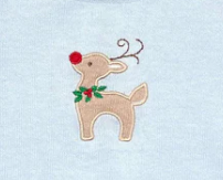 Light Blue Reindeer Sweater