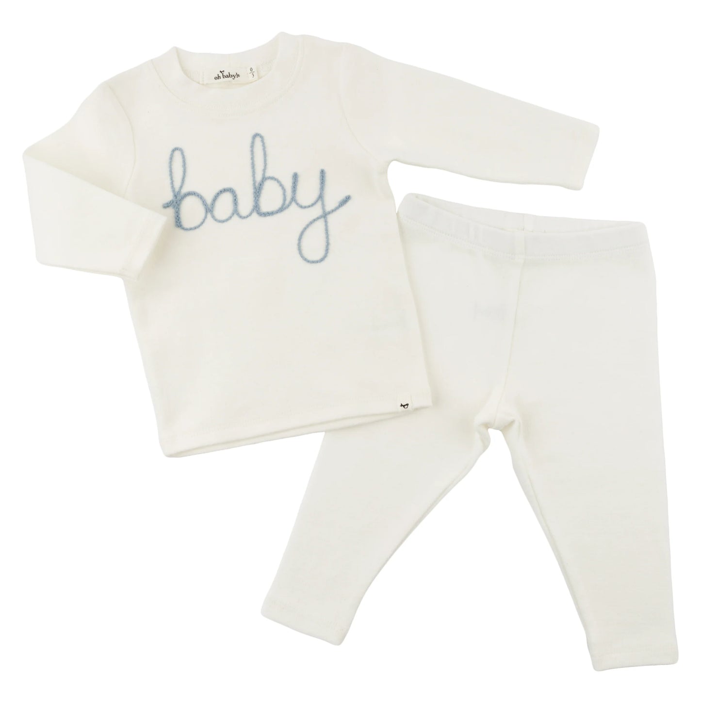 baby embroidered outfit neutral, fog blue embroidered baby set, boutique newborn outfit boy, cream baby pant set, embroidered toddler clothing, unisex newborn gift set, soft cotton baby boy outfit, boutique baby clothes neutral, embroidered newborn photo outfit, baby shower gift neutral