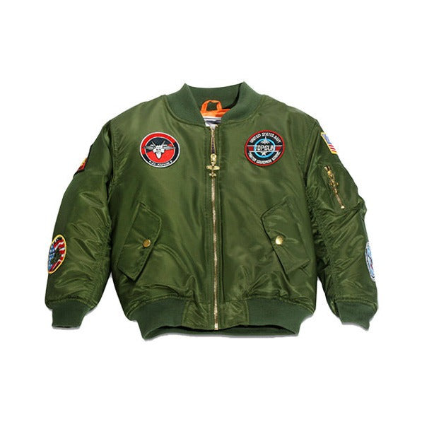 7-Patch MA-1 Green Jacket