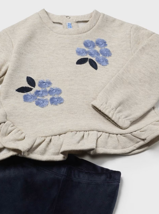 2pc Ruffle Sweatshirt and Leggings