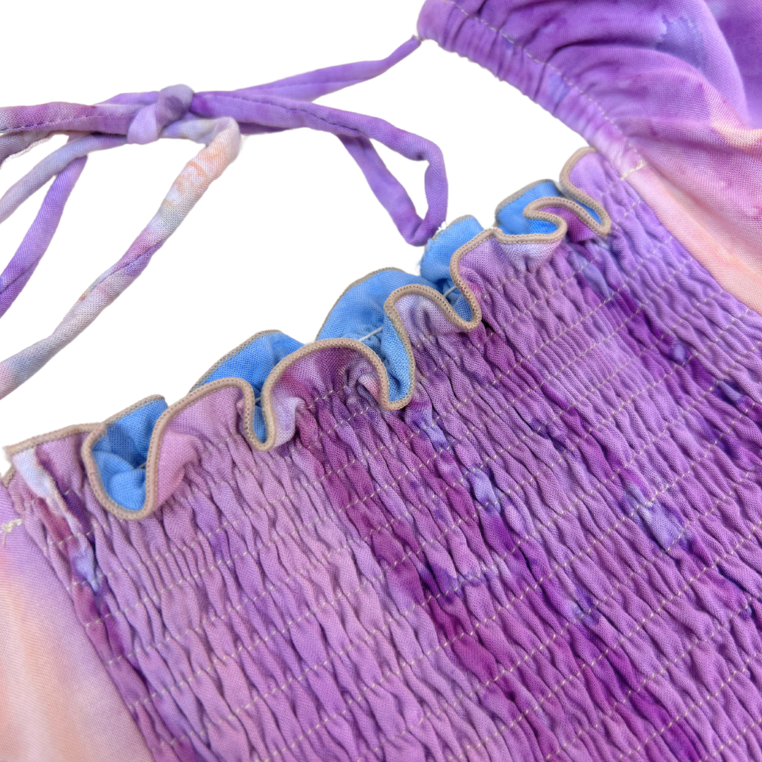 Cocoa Dress Tie-Dye Smocked Top Dress