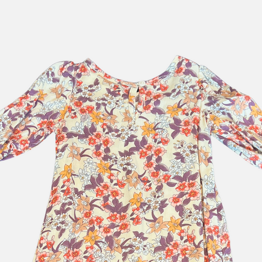 Beige Multi Floral Print