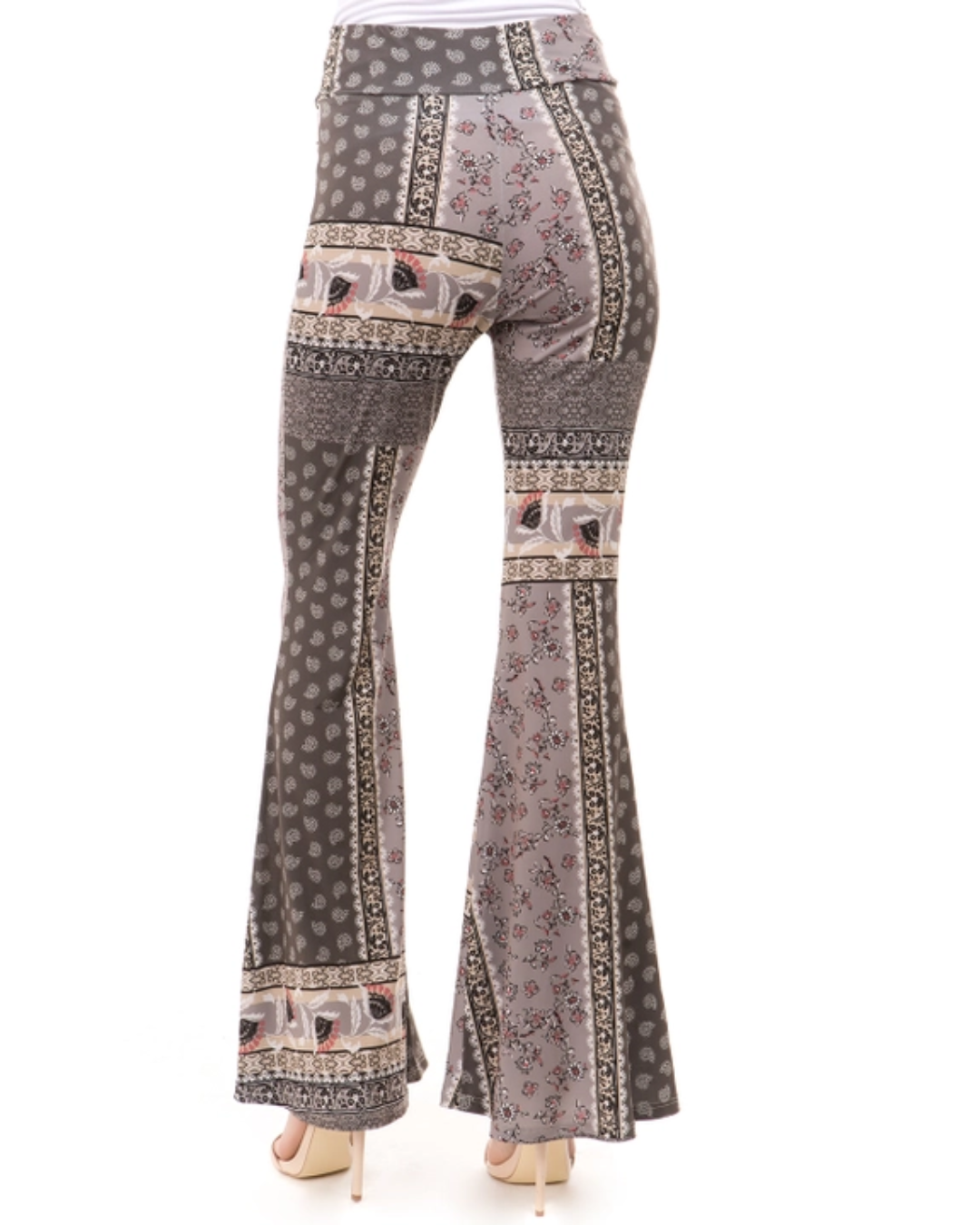 Grey Multi Print Pant