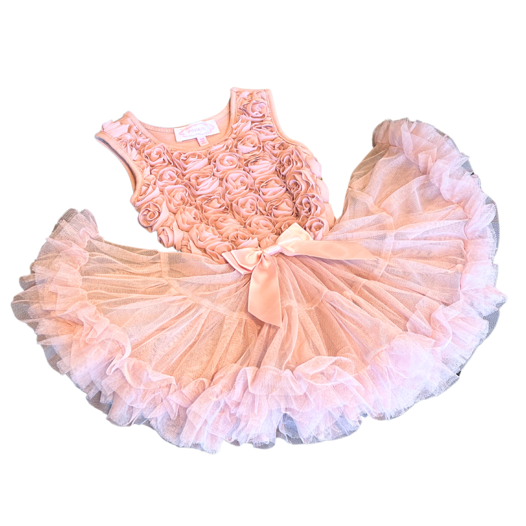 Dusty Pink Tutu Dress 24m / Sk-1016A Dusty Pink Tutu Dress 24m / Sk-1016A
