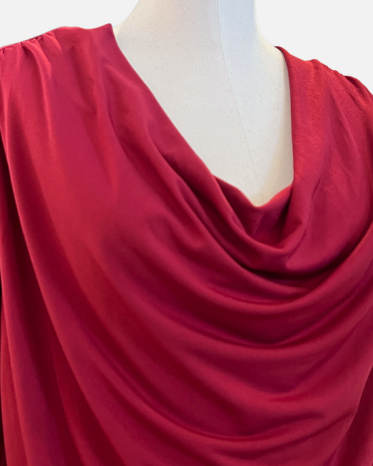 Cranberry Off-Shoulder Top