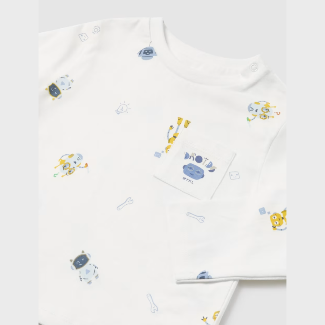 2pc Martian Tee w Denim Pant