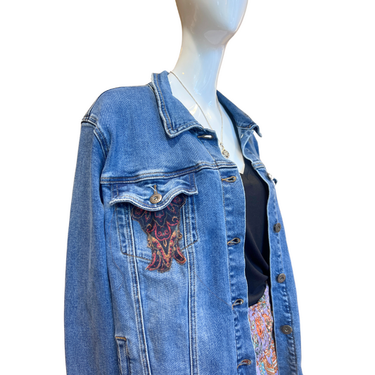 Exclusive Med Blue Denim Jacket - TS