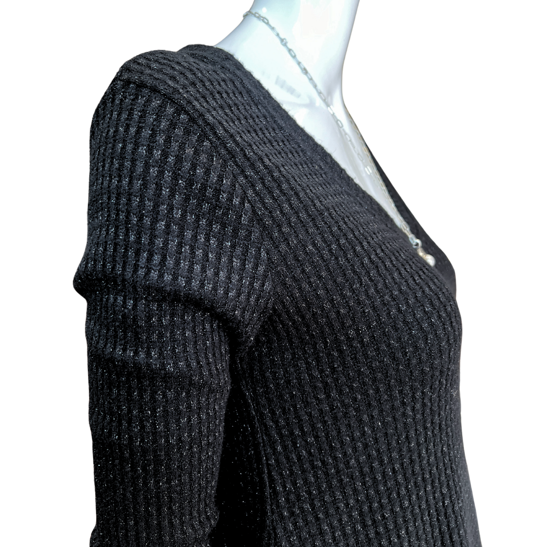 Waffle Shimmer w Silver Thread