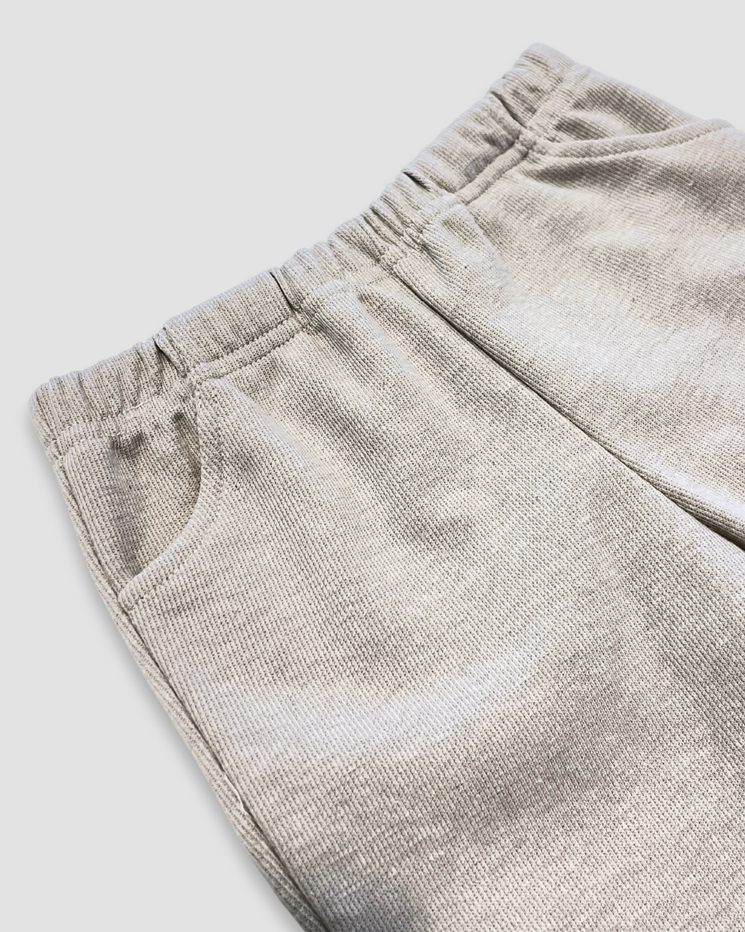 boutique baby boy pant set Expressions Boutique NY, beige neutral toddler lounge outfit, ribbed cotton kids co-ord set, minimal unisex baby clothing soft cotton, fall toddler matching set comfy knit