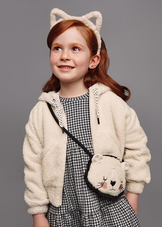 Beige Fur Pullover Jacket