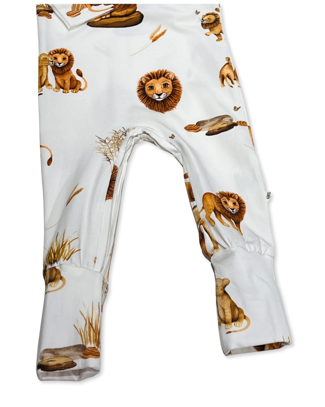 lion baby romper, organic cotton growsuit, safari print baby outfit, baby boy lion sleeper, boutique organic babywear, newborn lion romper, infant jungle print one piece, eco friendly baby clothes, baby shower lion gift, toddler safari themed romper
