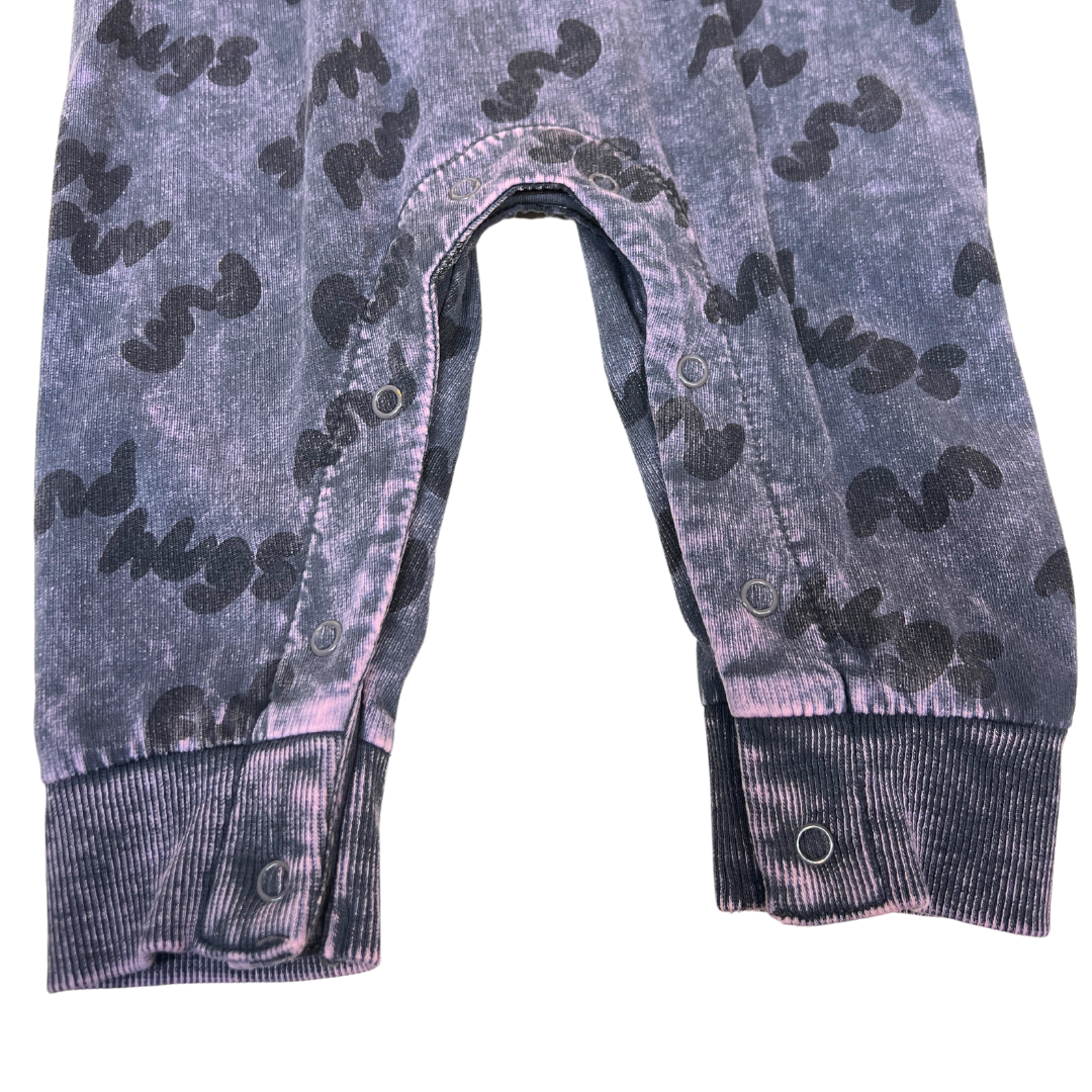 2pc Slogan Overall Set