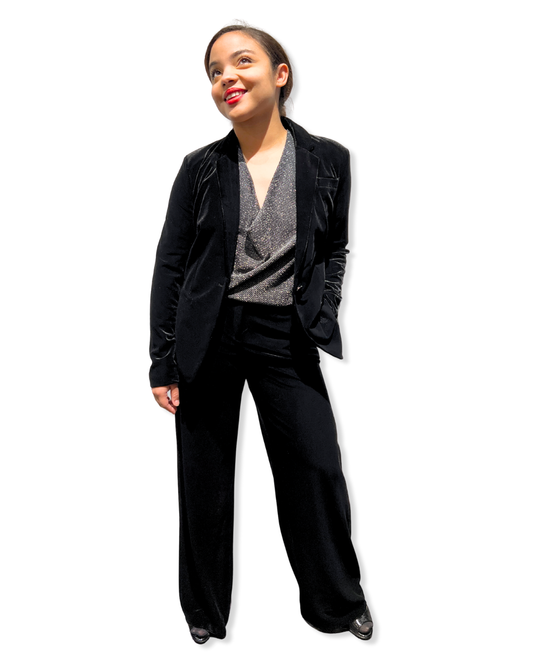 Black Velvet Pants
