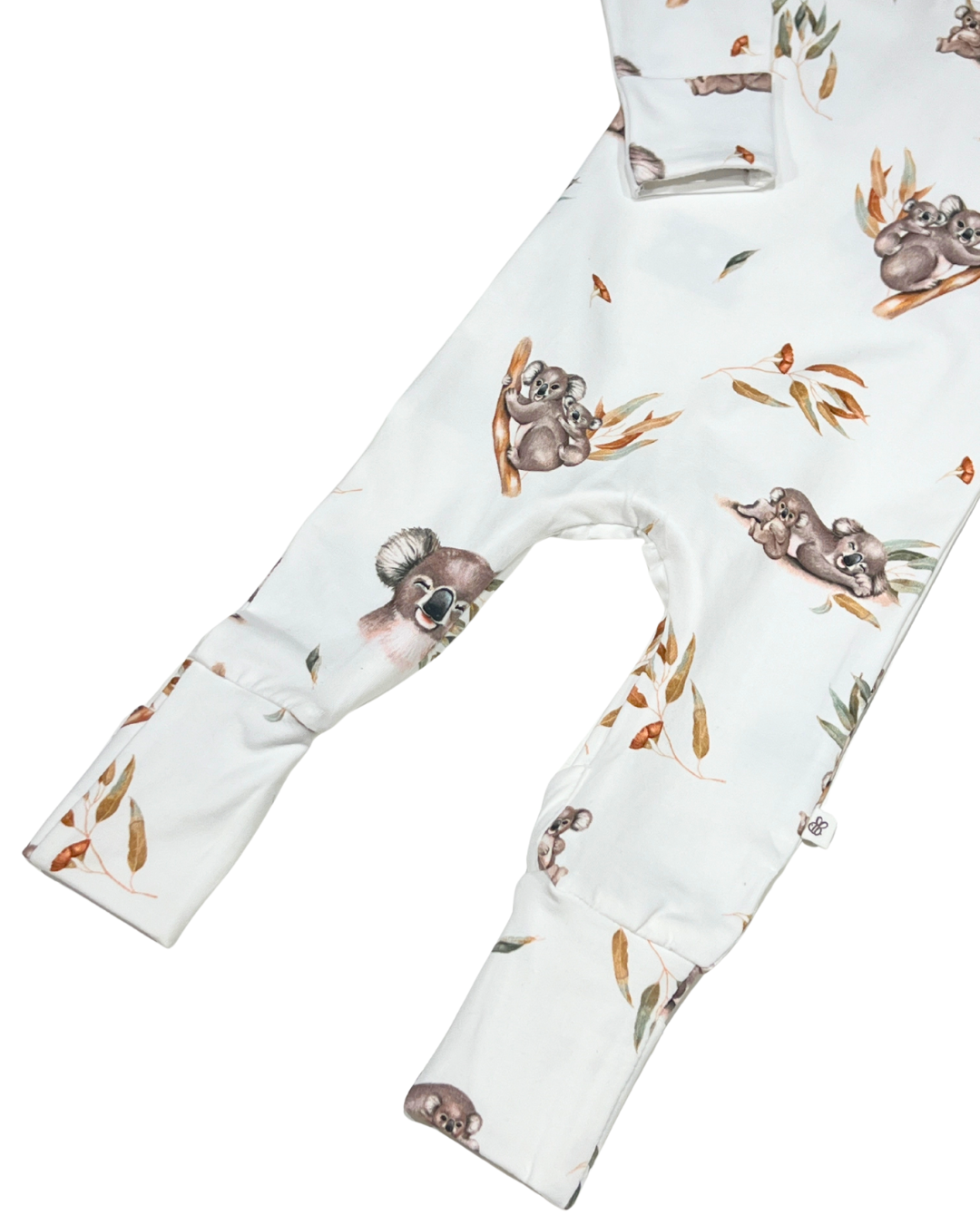 baby boy koala romper, organic baby growsuit, koala print baby outfit, baby boy one piece, boutique organic babywear, eco friendly baby clothes, infant koala romper, newborn boys jumpsuit, soft cotton baby footie, baby shower gift outfit