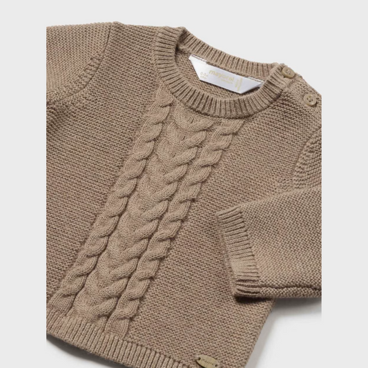 2pc Tiramisu Sweater w Mocha Plaid Pant