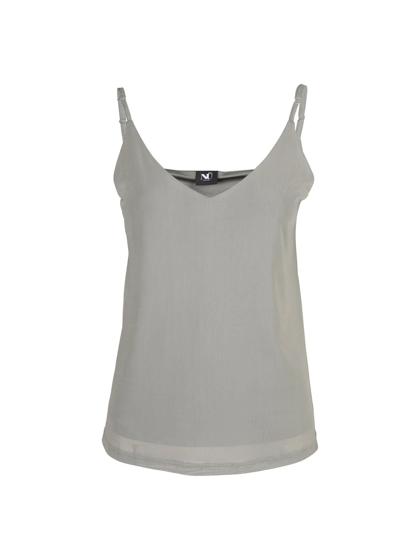 Army Sage V-Neck Double Layered Tank Top