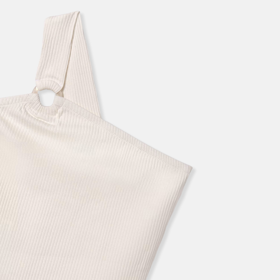 White One Shoulder Top