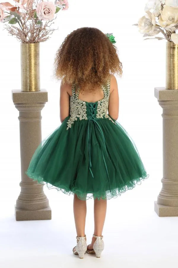 Gold Dress w iridescent beading