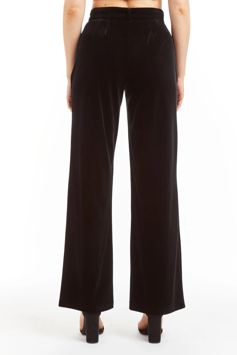 black velvet pants women, wide leg velvet trousers, tailored velvet pants, boutique velvet pants, evening velvet pants outfit, chic black velvet trousers, luxury velvet pants women, high rise velvet pants, wide leg formal velvet trousers, boutique fashion velvet pants, versatile black velvet trousers, matching velvet suit set