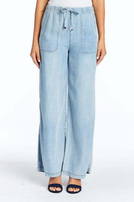 Light Denim Mid Rise Lounge Pant