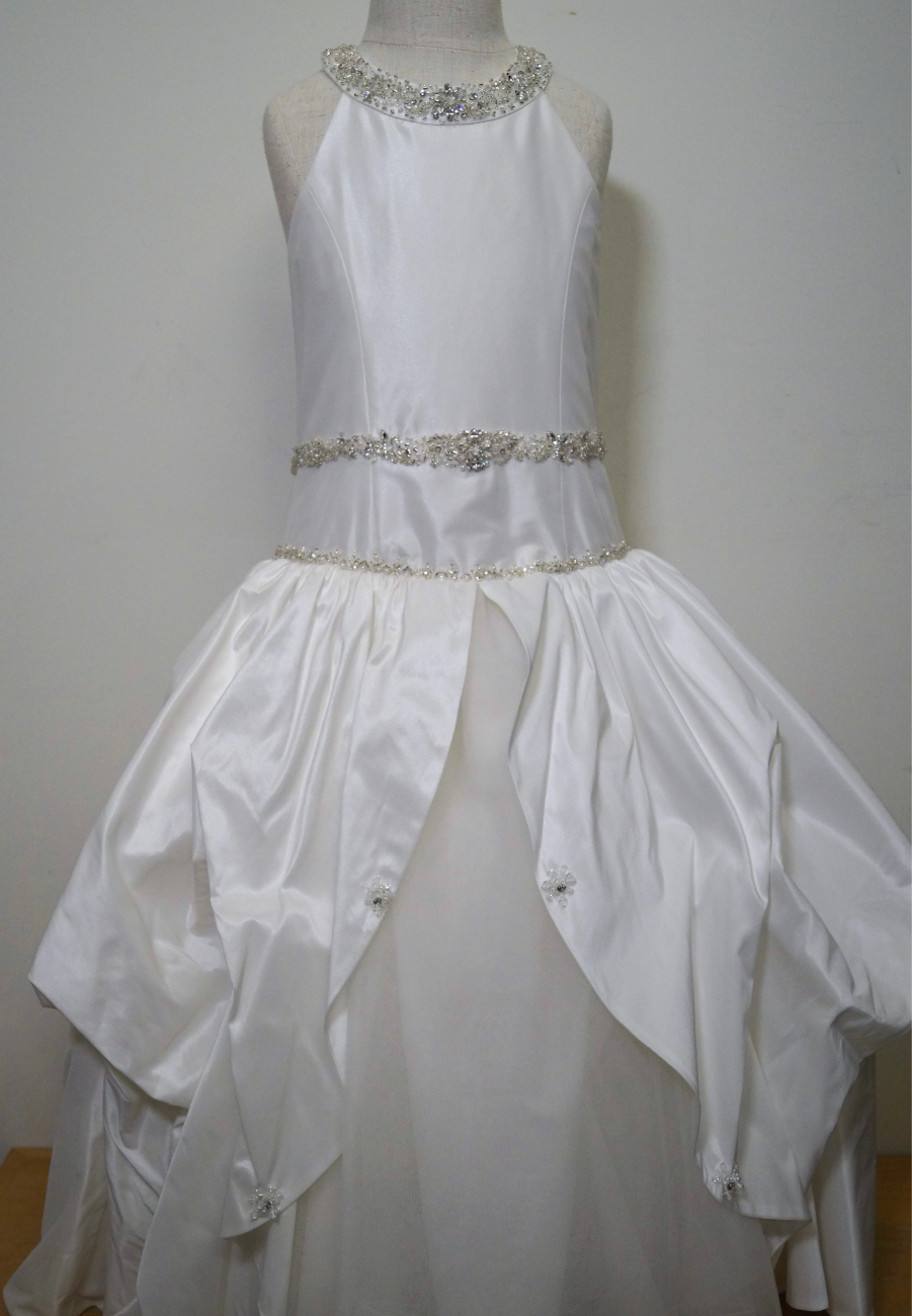Couture Beaded and Pearl Bodice w Split Peplum Skirt Couture Beaded and Pearl Bodice w Split Peplum Skirt
