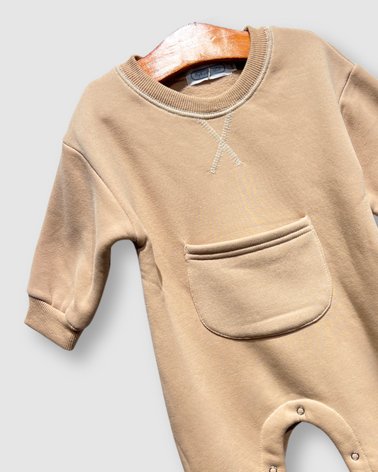 Toffee Big Pocket Romper