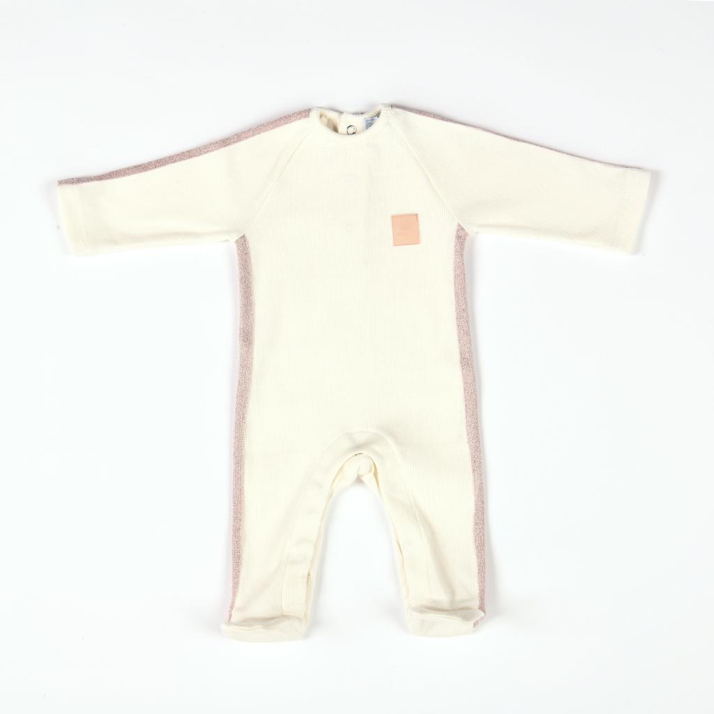 Ribbed Jersey with Glitter Ribbon Sleeve