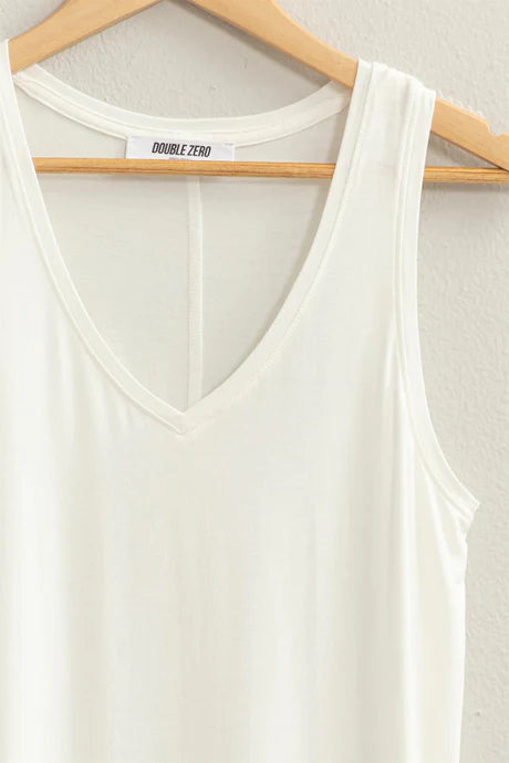 Sleeveless V-Neck Top