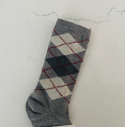 Meia Pata Knee socks w Lozenges - Boys’ Dress Socks & Boutique Accessories