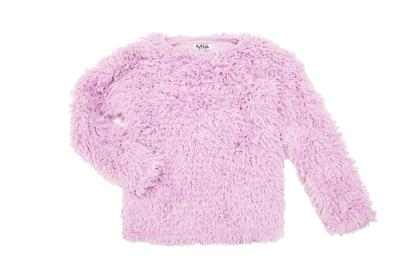 Purple Light Shimmer Shag Sweater