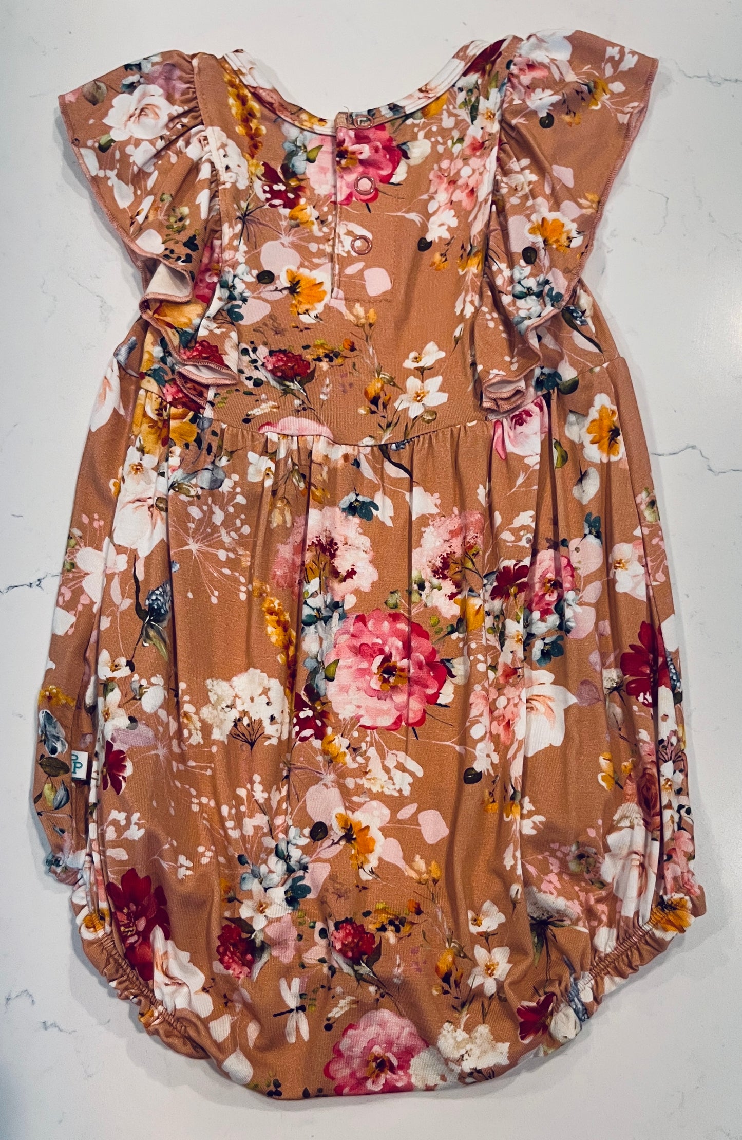 Celia Flutter Sleeve Bubble Romper