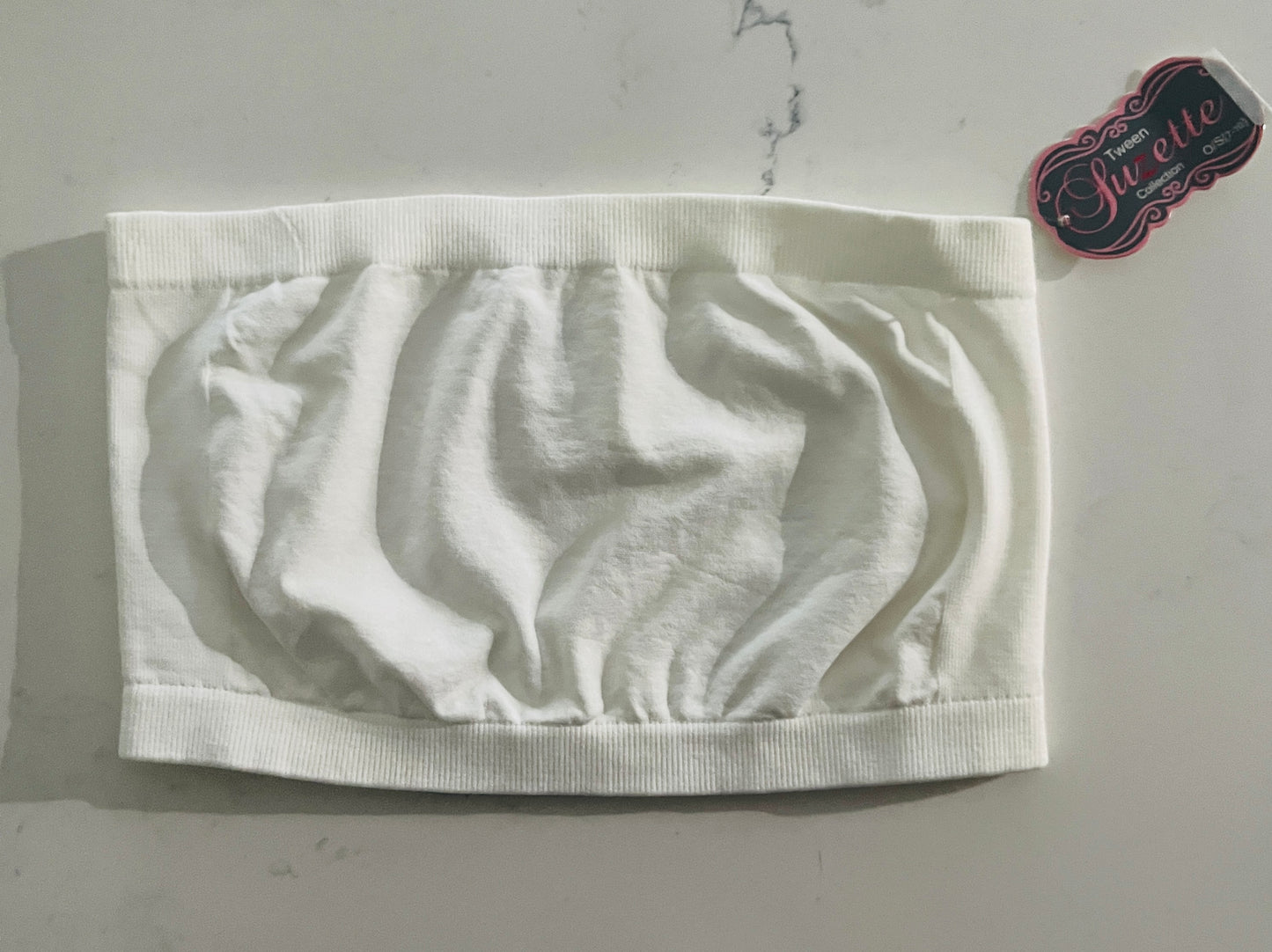 Suzette Tween Solid Bandeau Black or White