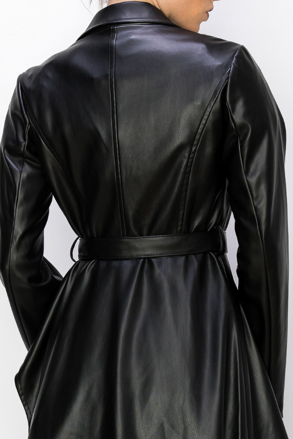 Black Vegan Leather Jacket