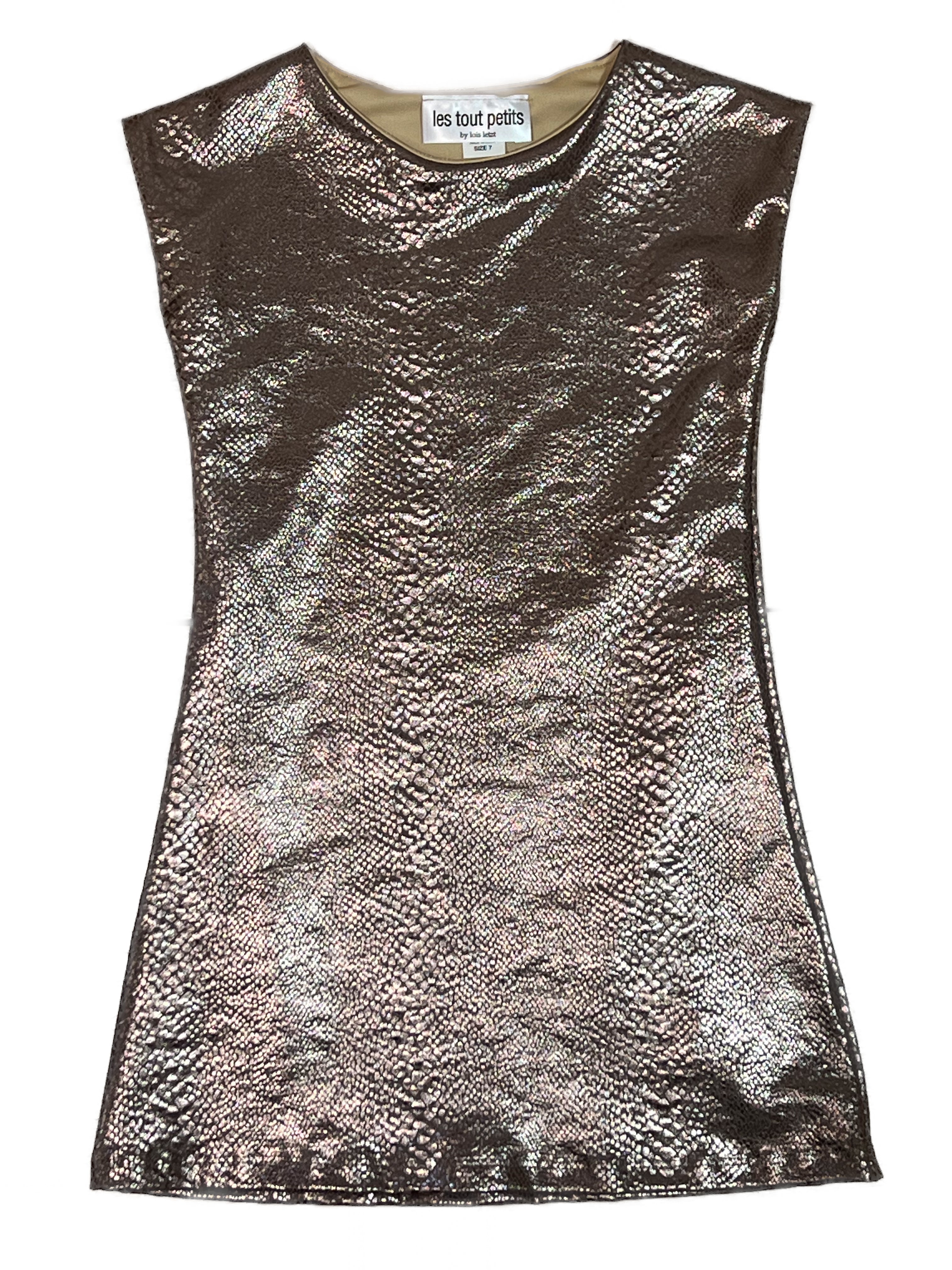 Copper Snake Sheath Dress