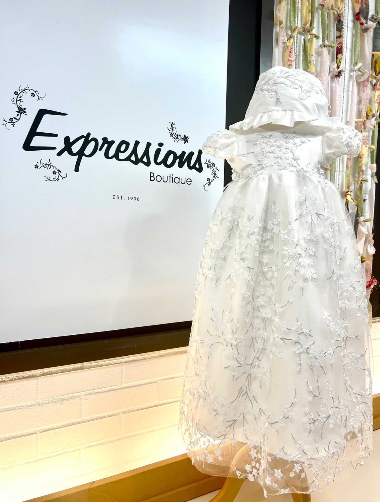 Ivory & White Cherry Blossom dress