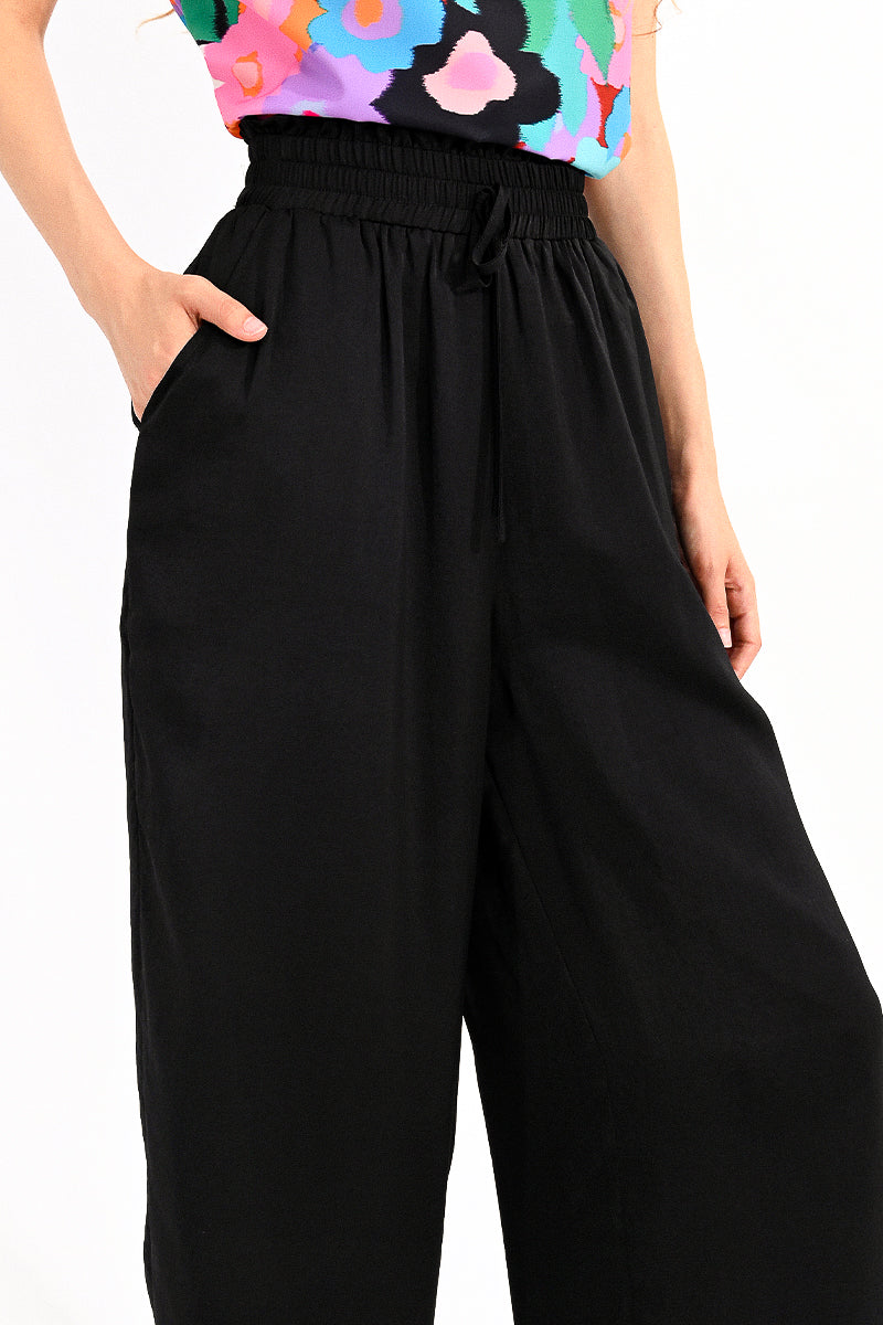 Black Woven Pants