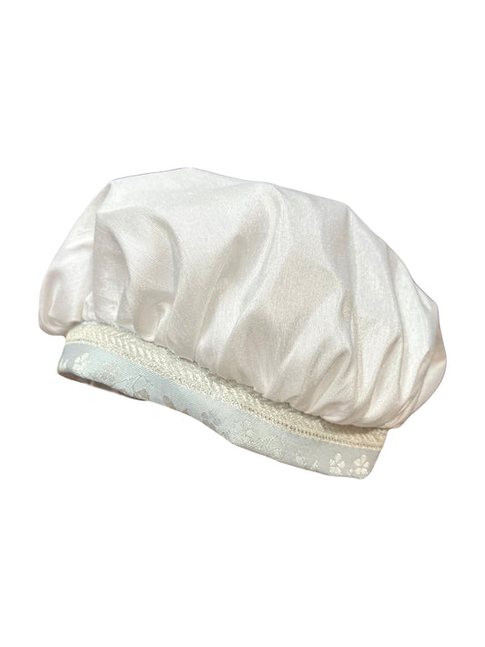 2pc Shantung Knickers Short Sleeve with Blue Detail w Barret