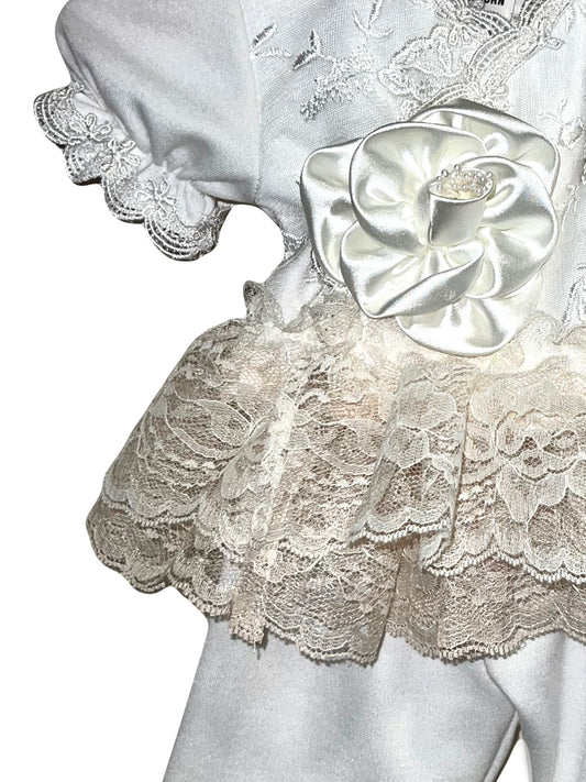 2pc Ombre SS Tu Tu Pant Set